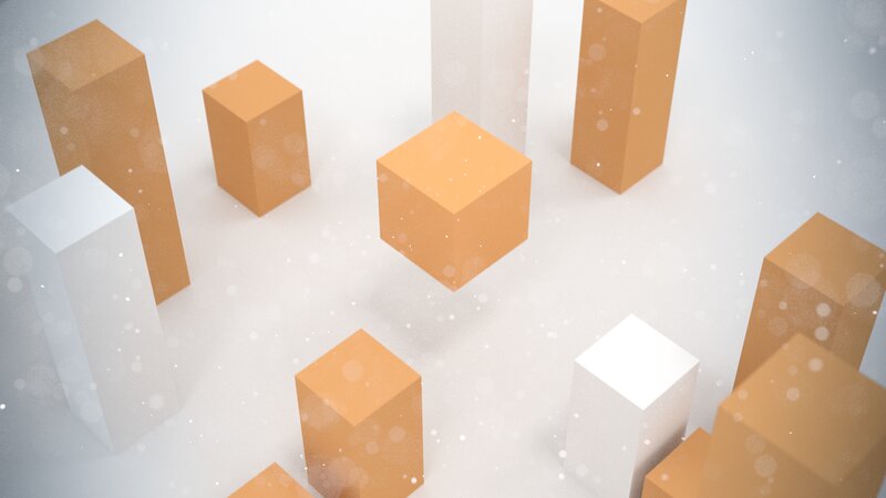 Orange and White Cubes — Serene