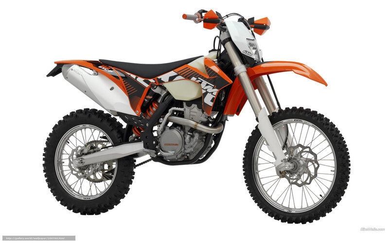 orange and white dirt bike