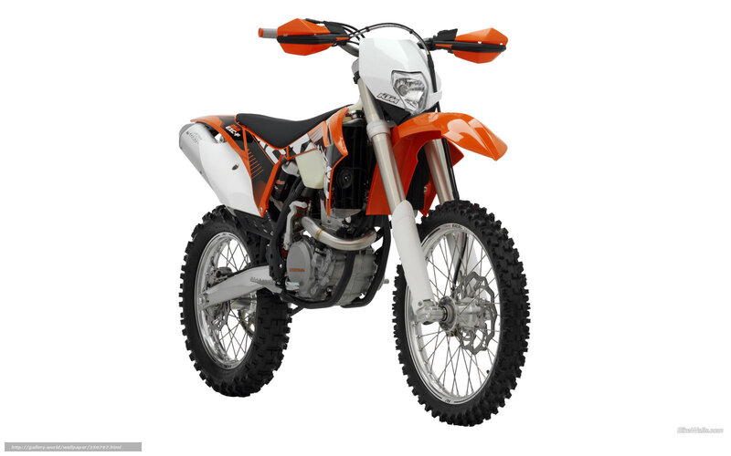 orange and white dirt bike