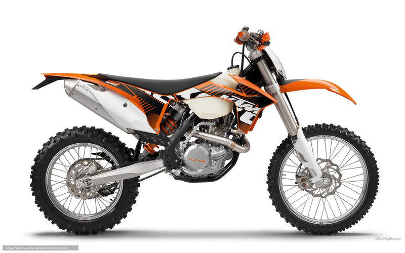 orange and white dirt bike