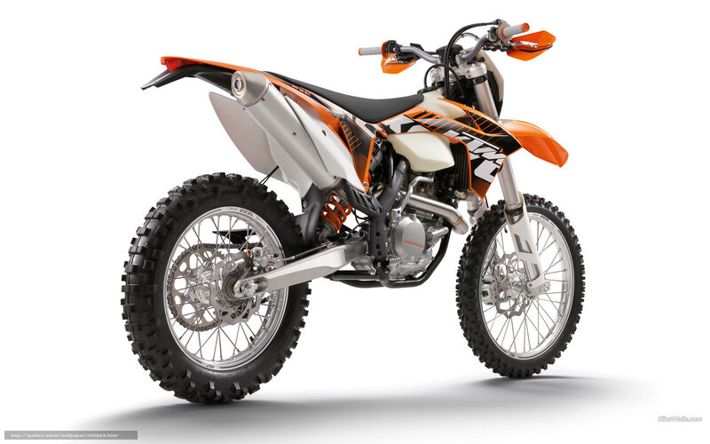 orange and white dirt bike