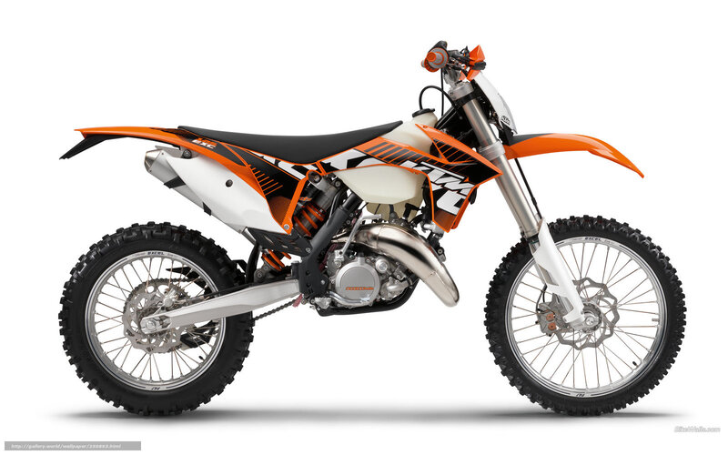 orange and white dirt bike
