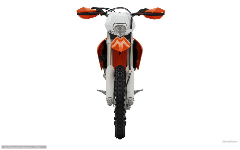 orange and white dirt bike