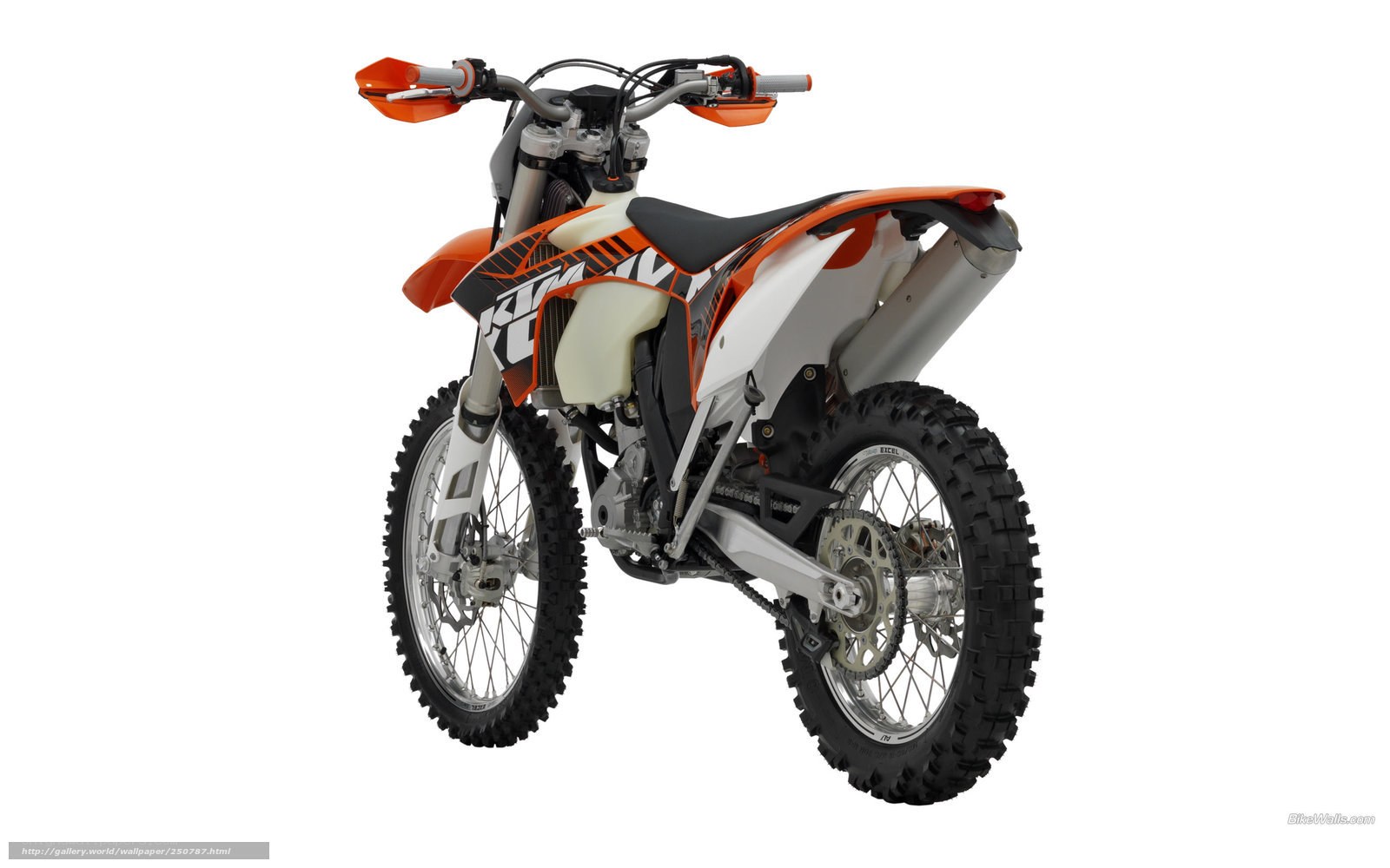 orange and white dirt bike