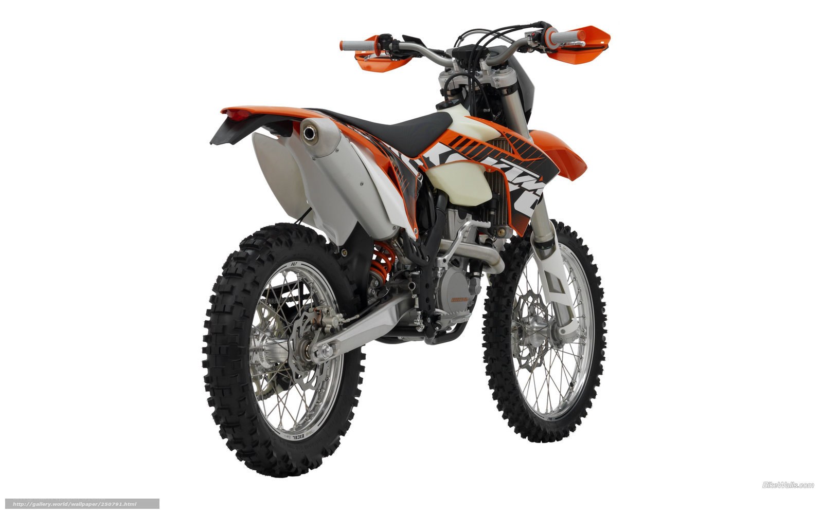 orange and white dirt bike
