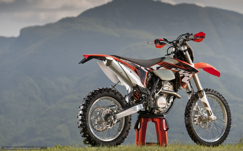Orange and White Dirt Bike — Serene