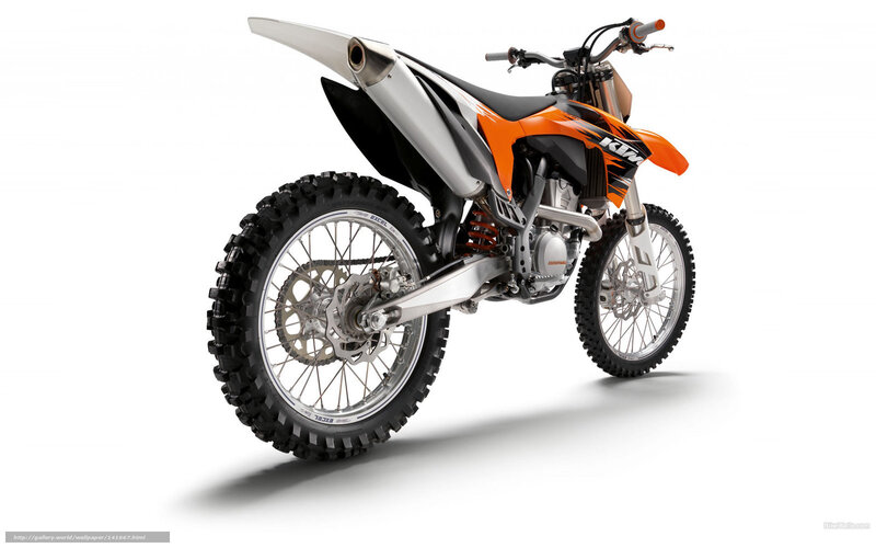 orange and white dirt bike