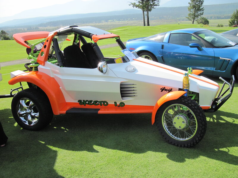 Orange and White Dune Buggy