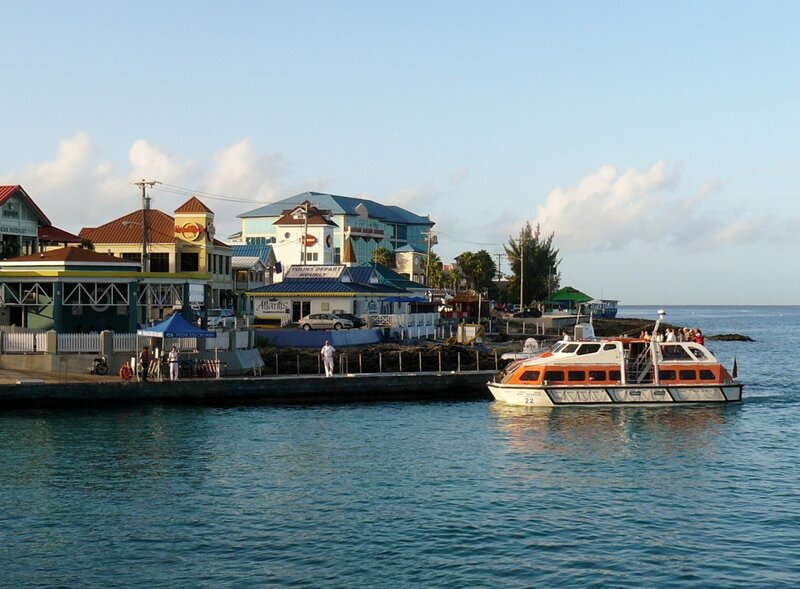 Orange and White Ferry
