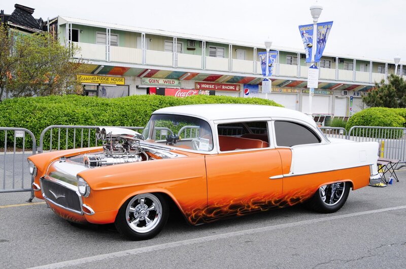 Orange and White Hot Rod — Showcase