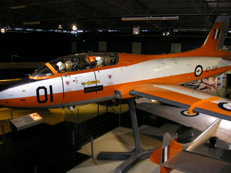 Orange and White Jet Aircraft