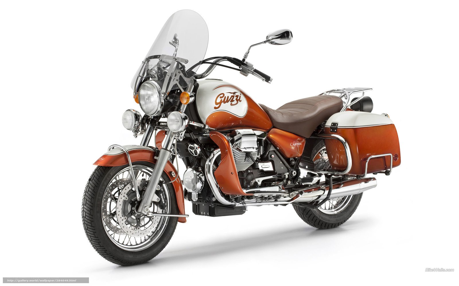 orange and white motorcycle