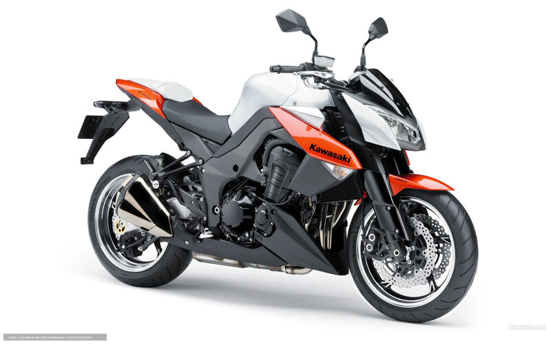 Orange and White Motorcycle — Neutral, Photograph