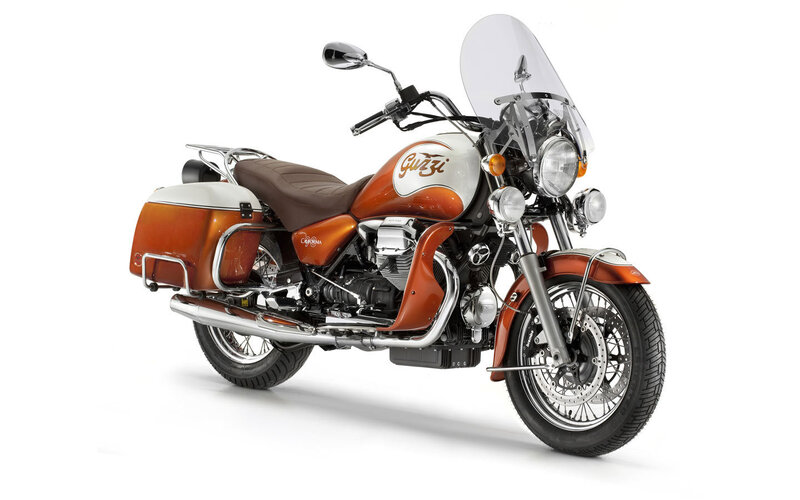 Orange and White Motorcycle — Neutral