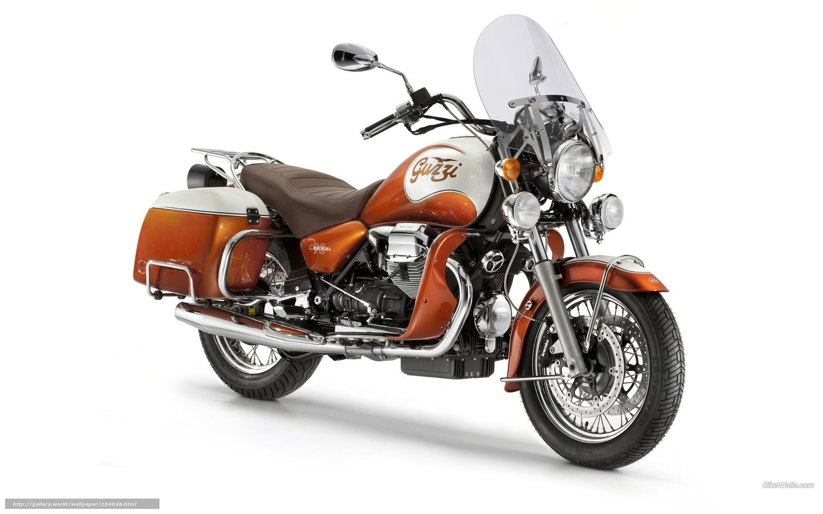 orange and white motorcycle