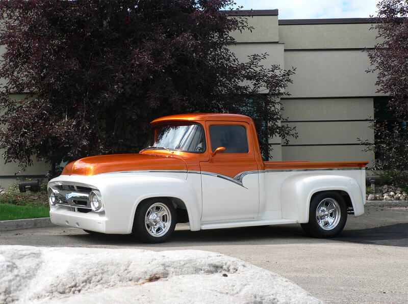 Orange and White Pickup Truck — Calm