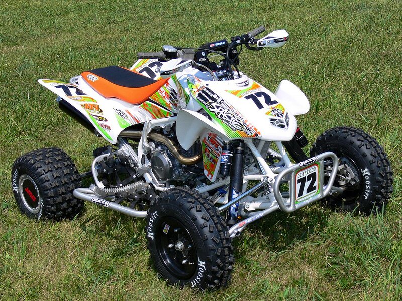 Orange and White Quad Bike — Neutral