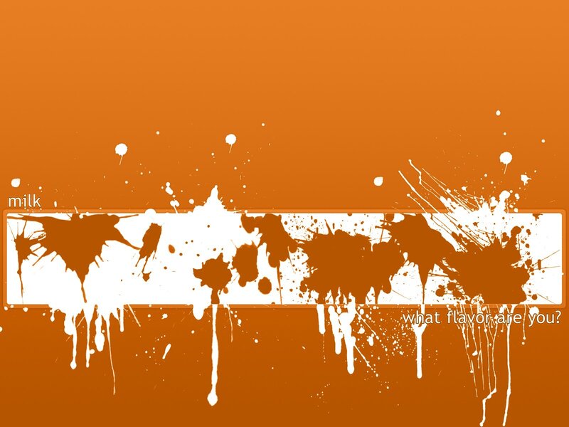 Orange and White Splatter