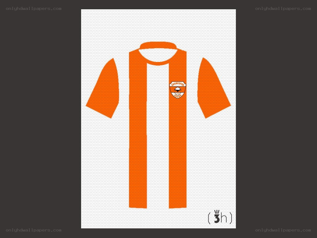 orange and white striped jersey