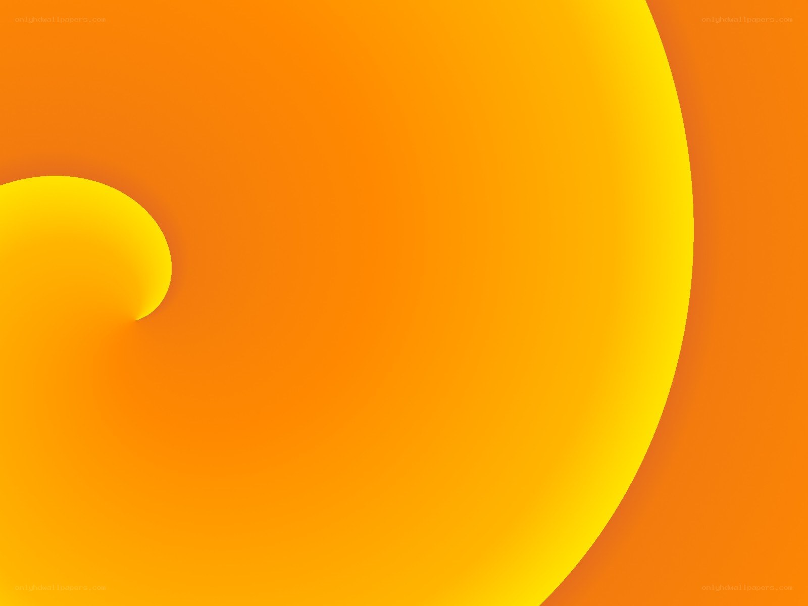 orange and yellow abstract swirl