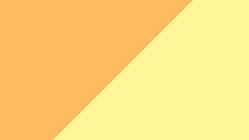 orange and yellow diagonal split