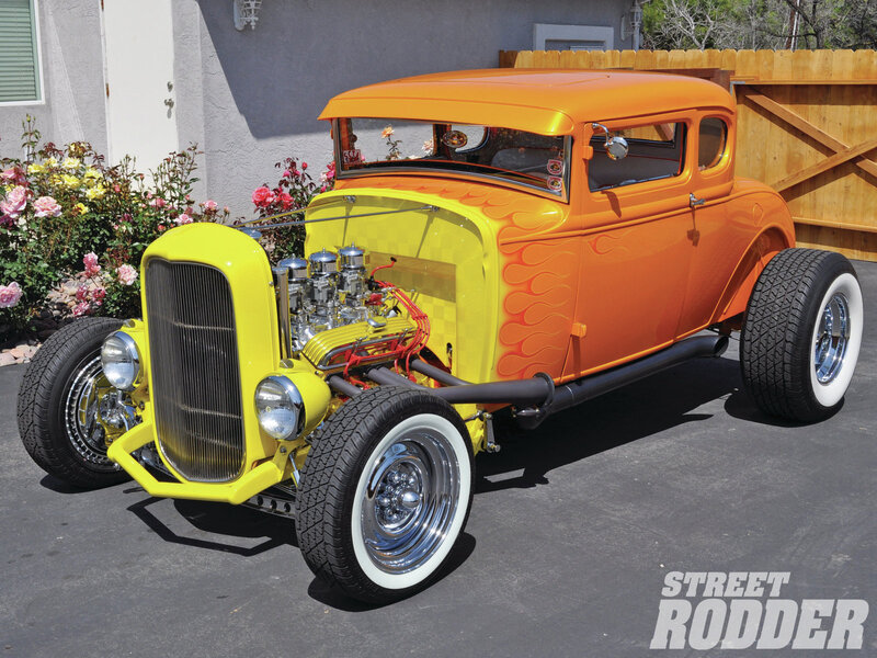 Orange and Yellow Hot Rod