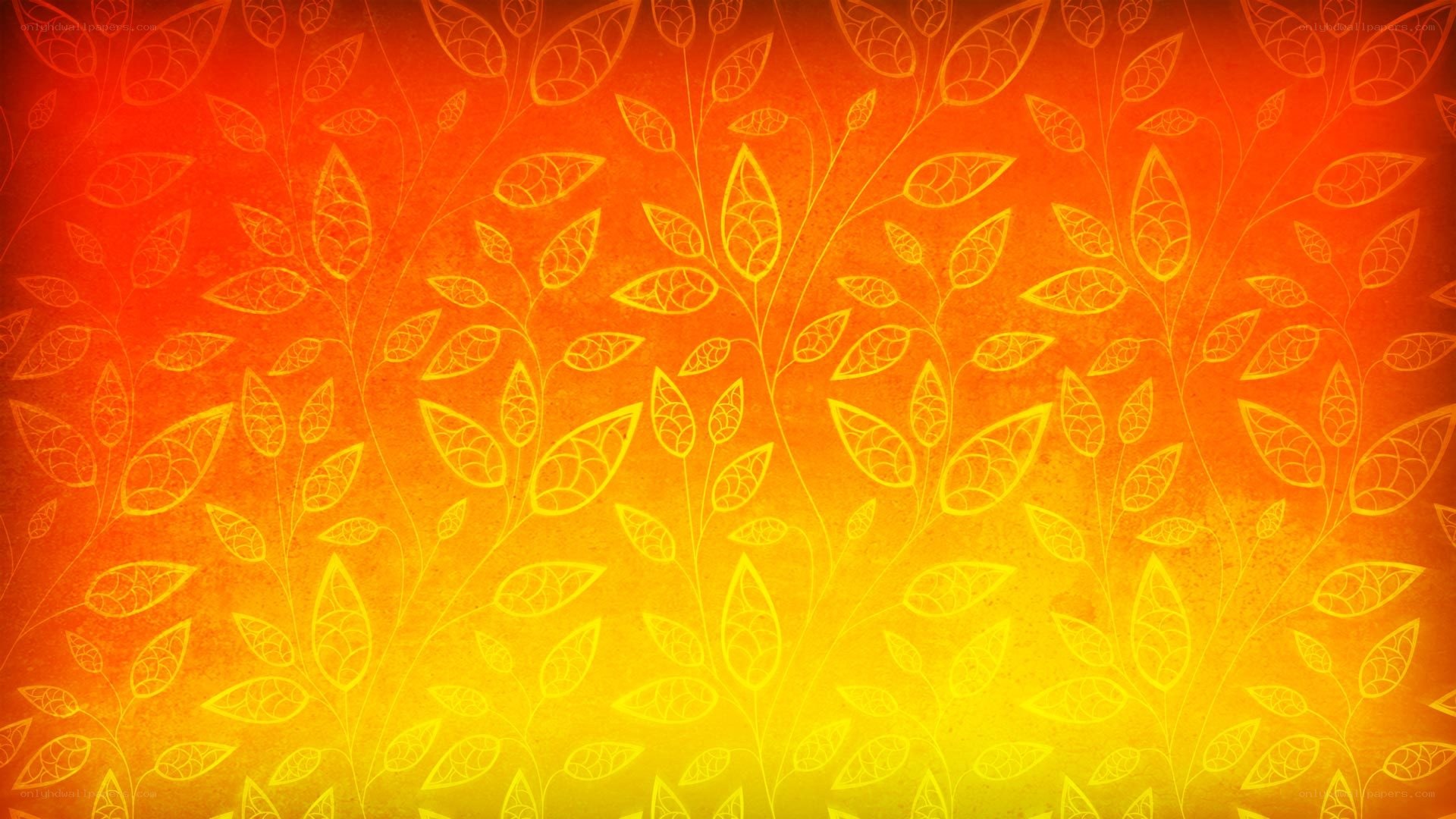 orange and yellow leaf pattern