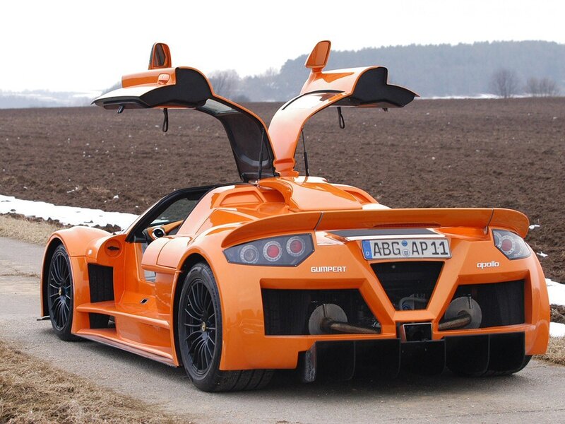 Orange Apollo Gumpert sports car