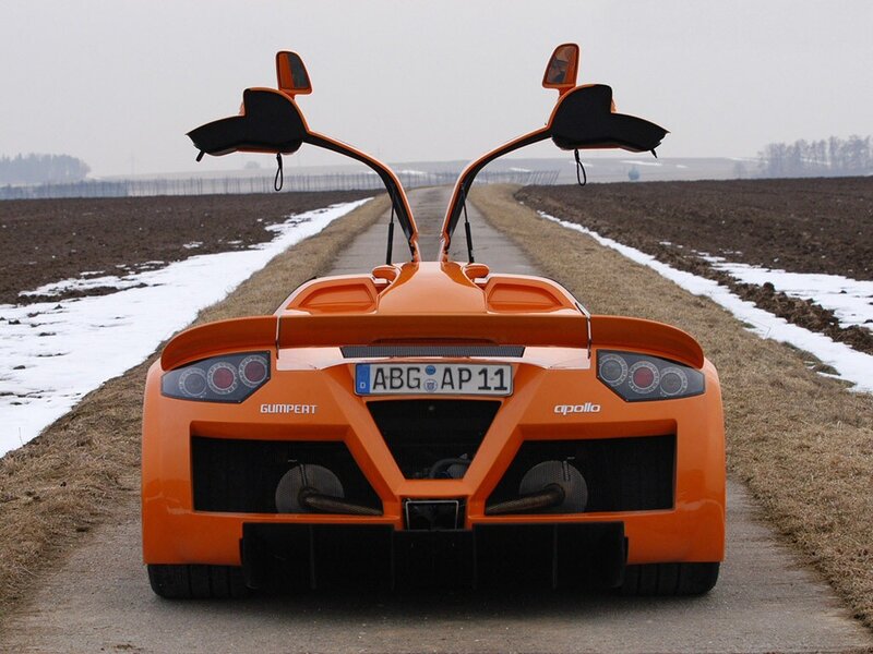 Orange Apollo Gumpert sports car