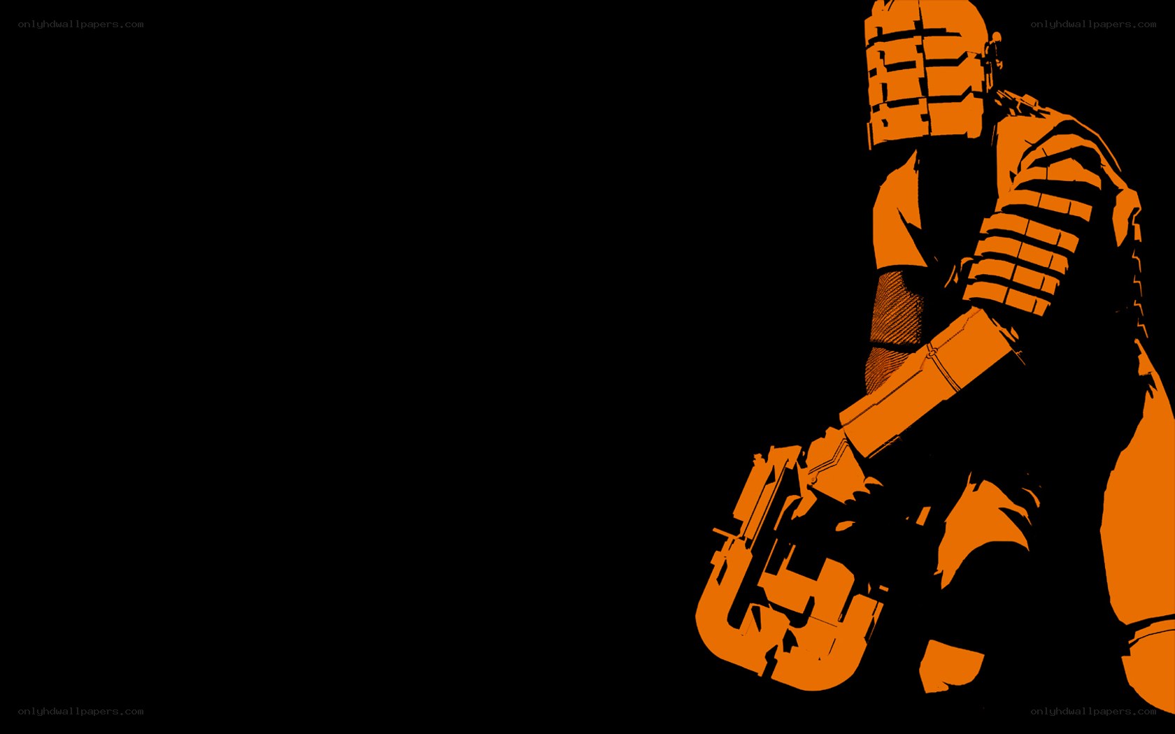 orange armored soldier silhouette