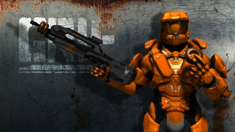 Orange-armored Soldier