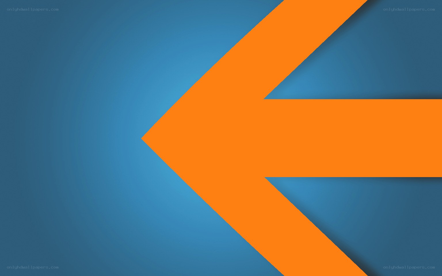 orange arrow pointing left
