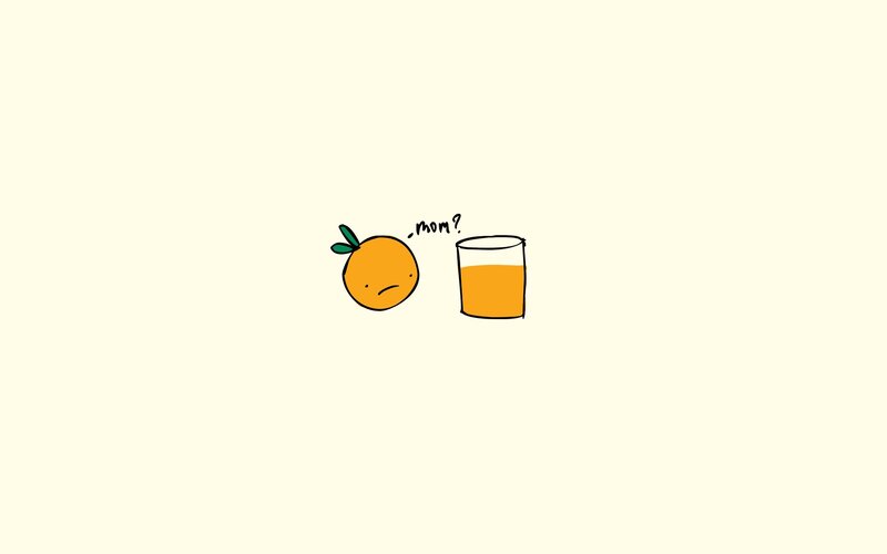 orange asks mom