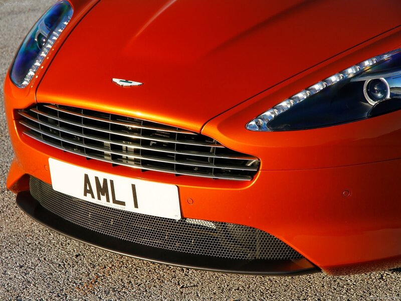 Orange Aston Martin