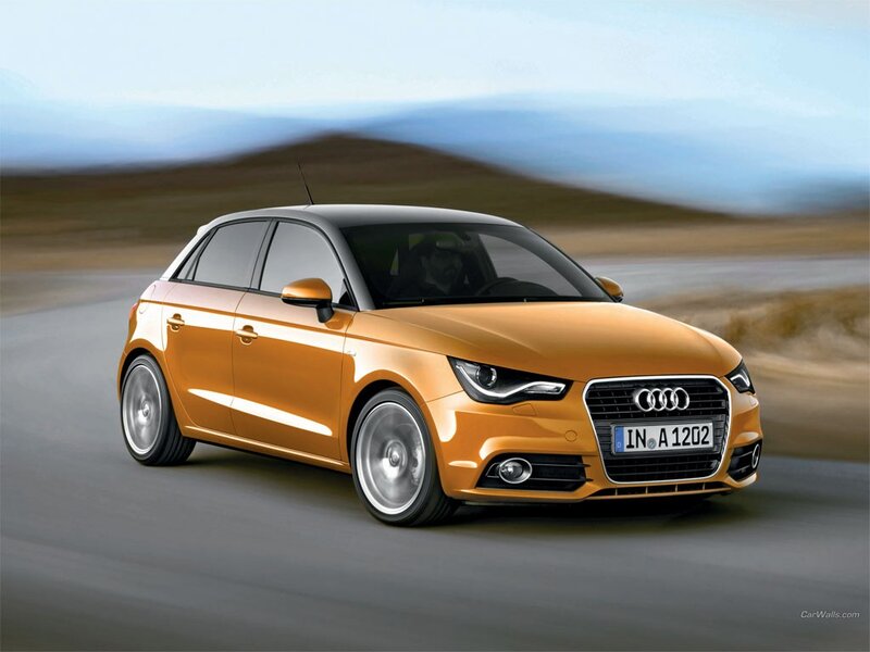 Orange Audi A1 Hatchback — Dynamic