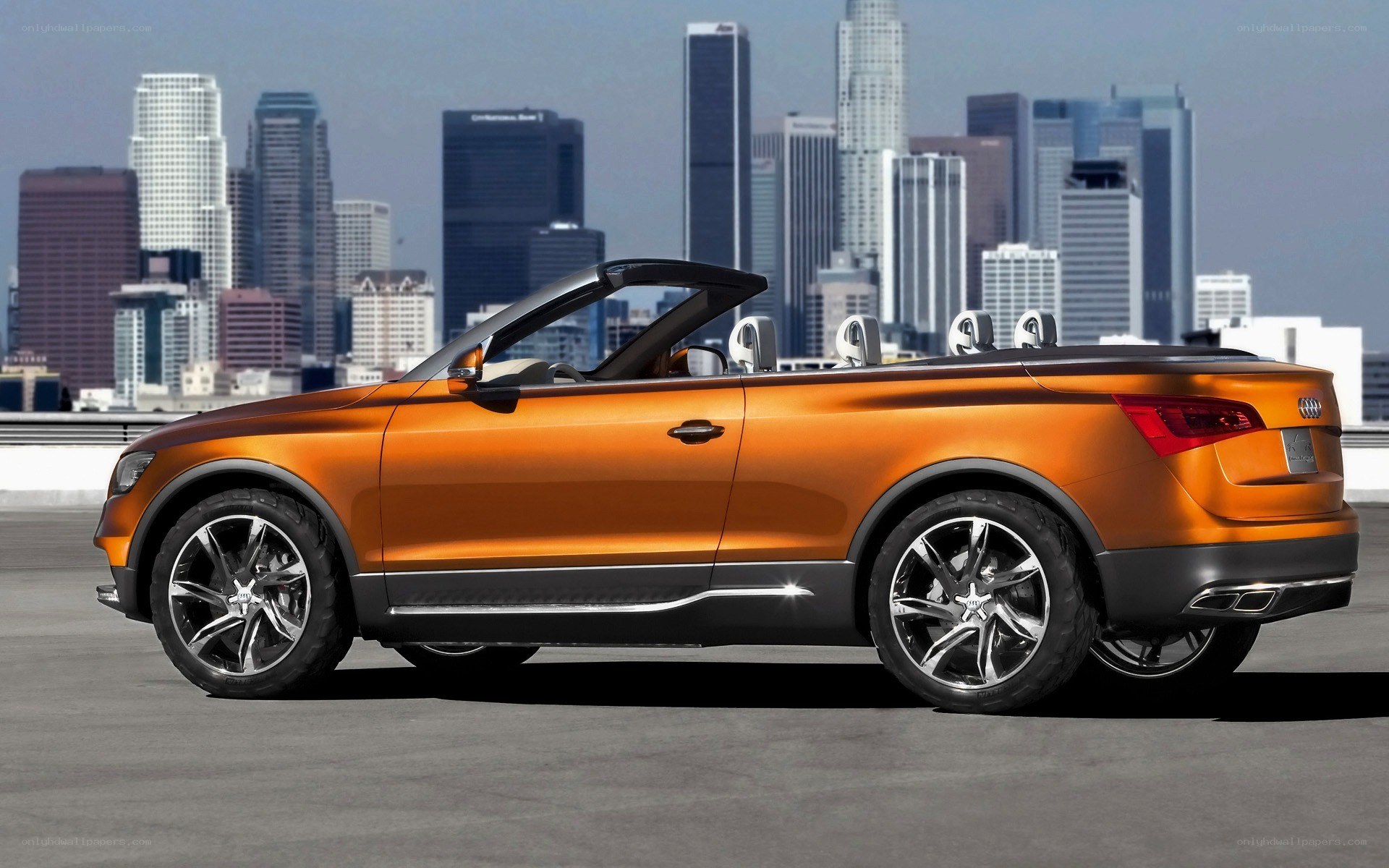 Orange Audi convertible concept