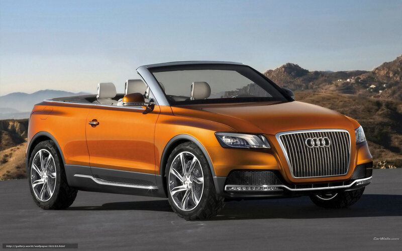 Orange Audi convertible concept