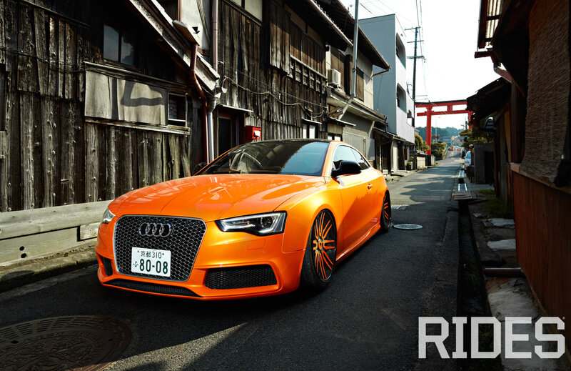 Orange Audi Coupe