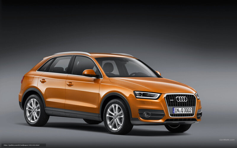 Orange Audi Q3 SUV