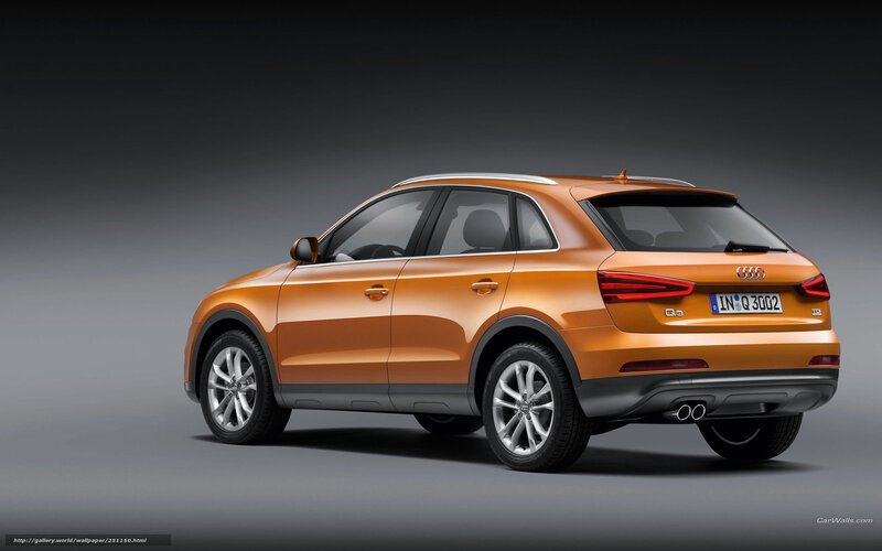 Orange Audi Q3 Suv — Dramatic, Photograph, Car, License Plate