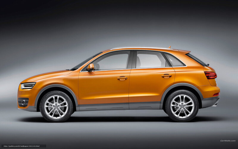 Orange Audi Q3 Suv — Dramatic, Photograph, Car
