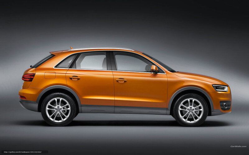 Orange Audi Q3 Suv — Dramatic