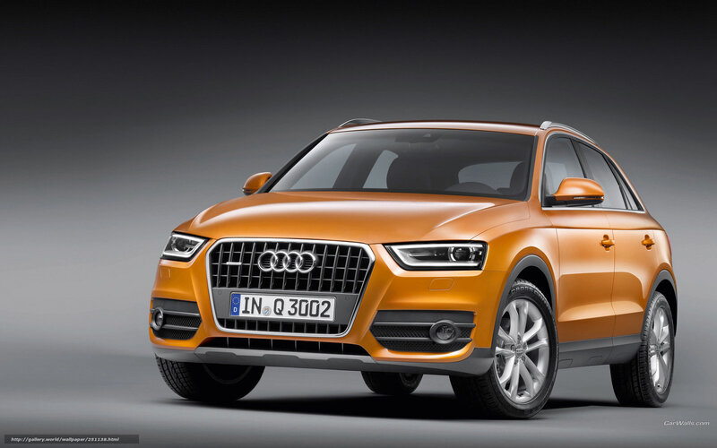 Orange Audi Q3 SUV