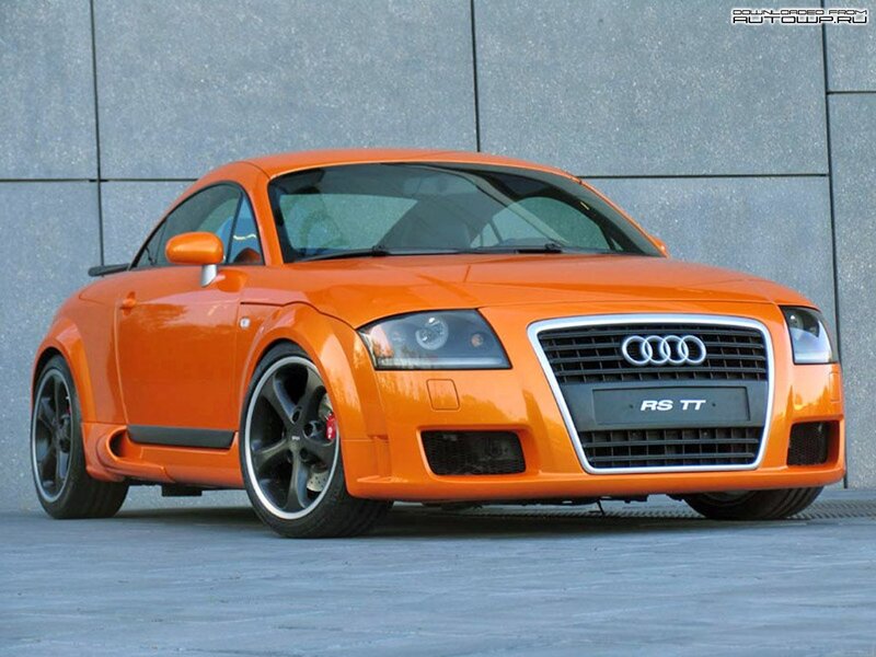 Orange Audi RS TT sports car