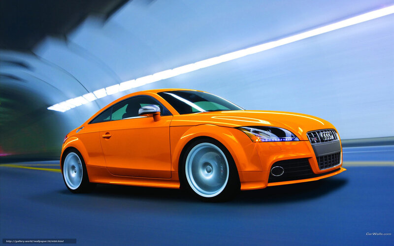 Orange Audi TT Car