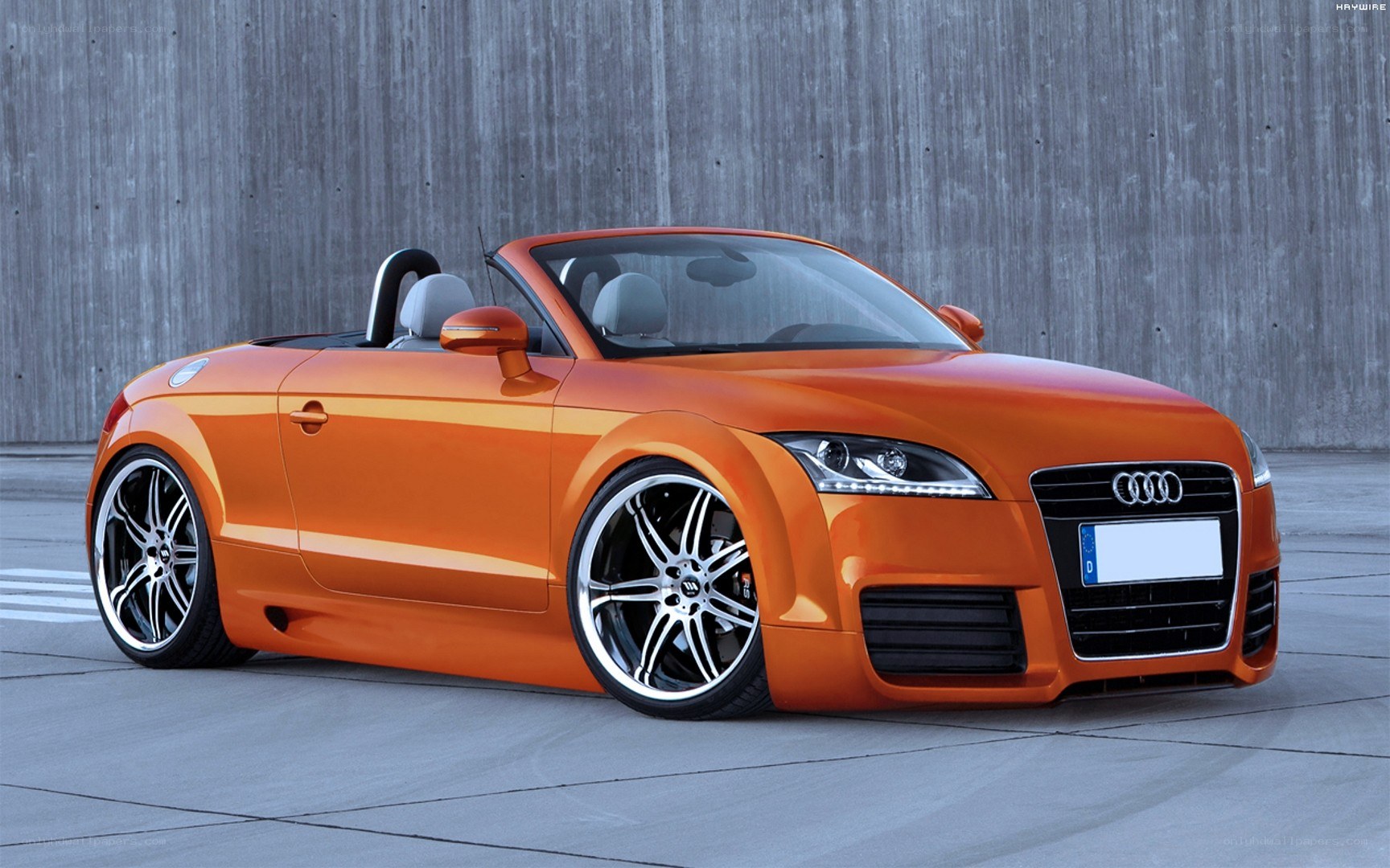 Orange Audi TT Convertible