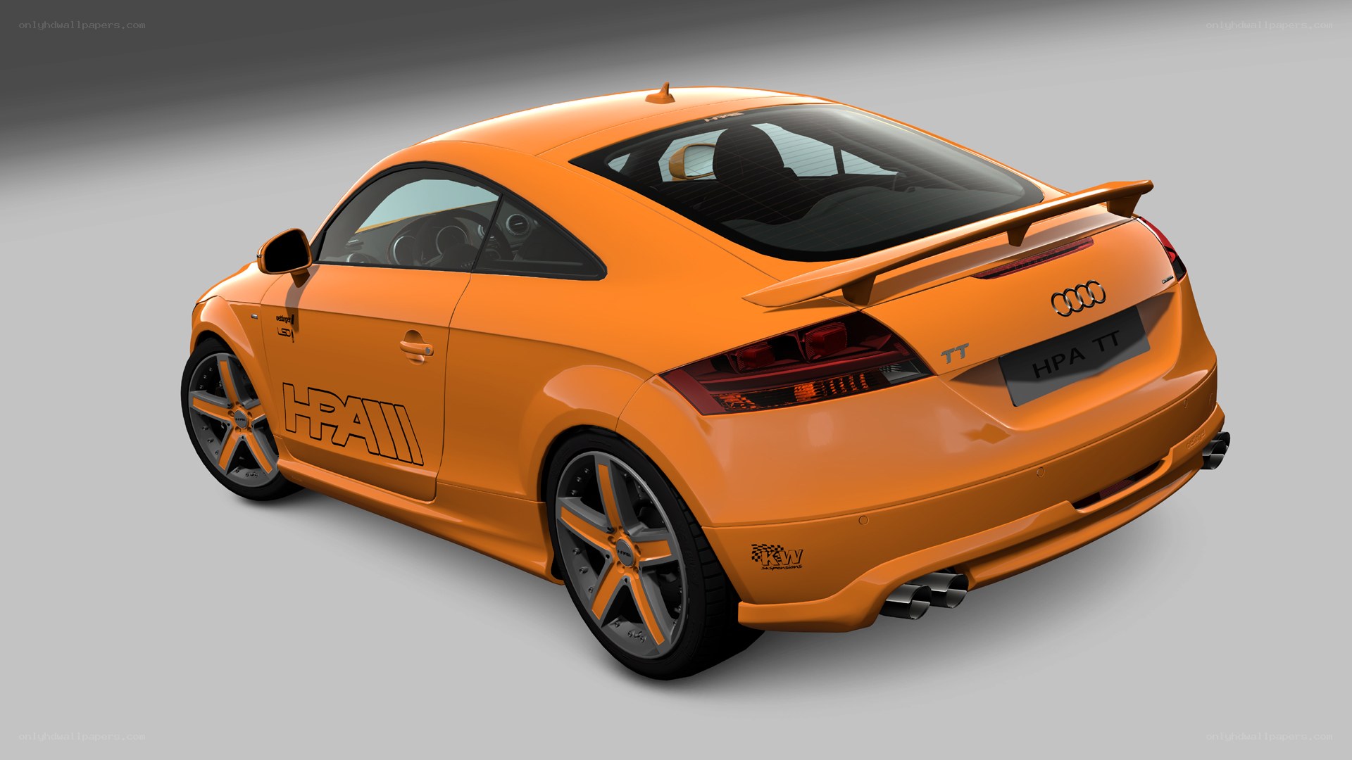Orange Audi TT HPA