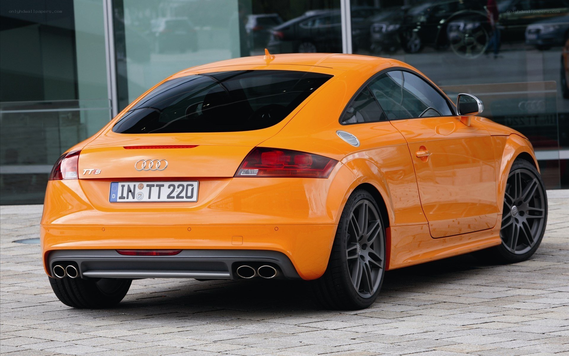 orange audi tt s coupe