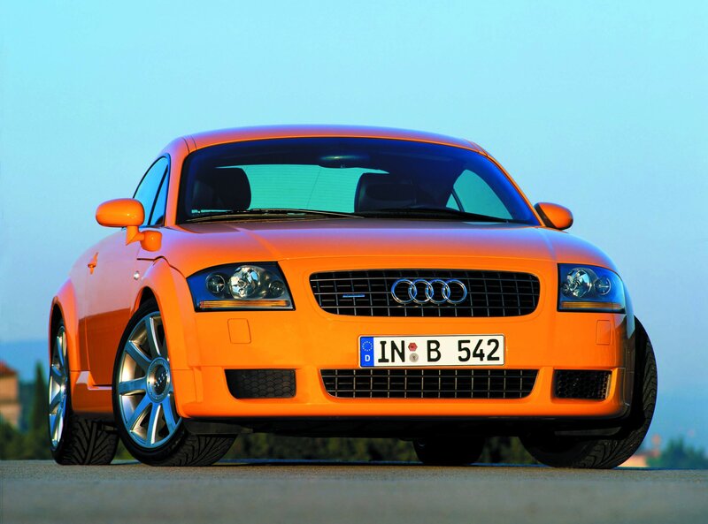 orange Audi TT sports car