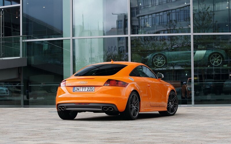 Orange Audi TT sports car